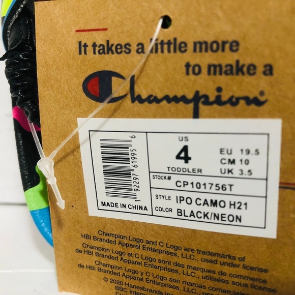 Champion Kids' Vibrant Camo Slide Sandals - Picture 2 of 5